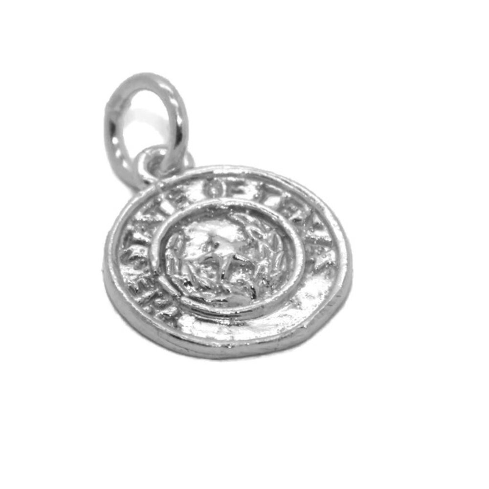 .925 State of Texas Sterling Silver Pendant Charm